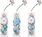 3PCS Flower Diamond Art Bookmarks – DIY Rhinestone Tassel Diamond Painting Kits for Adults, Small Craft Gift for Graduation, Birthday & Readers